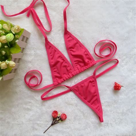 micro string bikinis|Ultra Micro Swimsuit